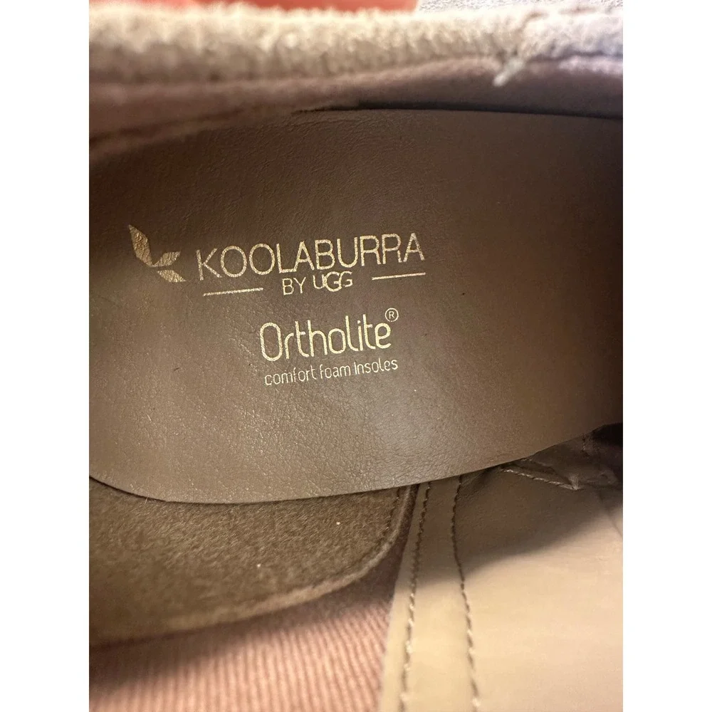 Koolaburra by UGG Shazi‎ Taupe Suede Block Heel Ankle Booties Womens 9